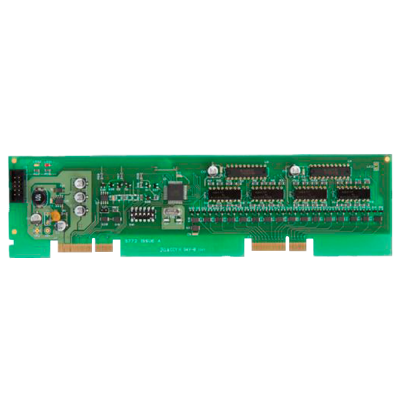 Placa eletrónica verde com componentes e texto 972 ISSUE A