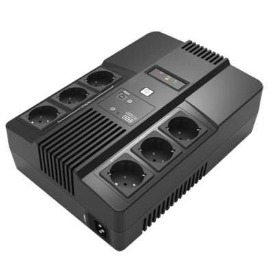 Dispositivo com oito tomadas elétricas e LEDs indicativos