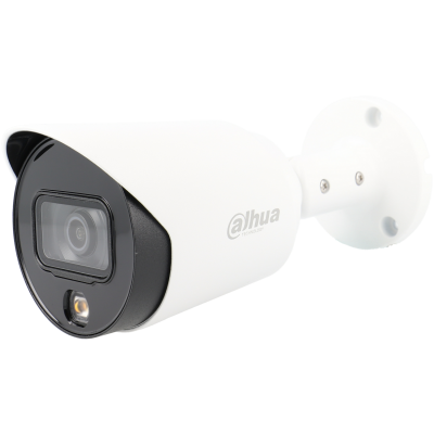 Câmara de vigilância branca e preta Dahua tipo bullet