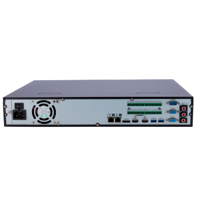 DVR com várias portas de conexão e caixa metálica