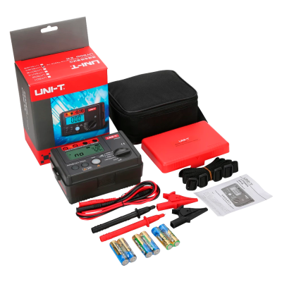 Equipamento de teste de isolamento UNI-T UT502A com acessórios e embalagem