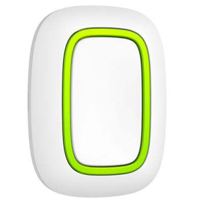 Dispositivo electrónico branco com contorno verde