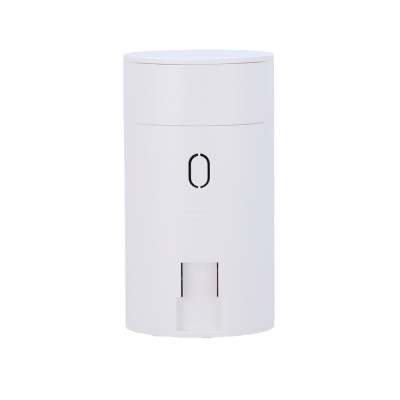 Desodorizante em stick branco com símbolo preto e texto OPEN