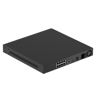Dispositivo eletrónico preto com várias portas na parte traseira