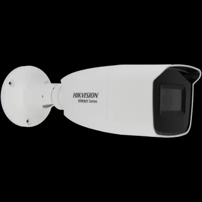 Câmara de vigilância Hikvision branca com suporte