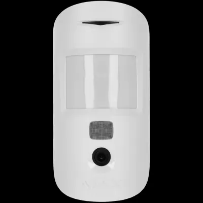 Sensor de movimento branco da marca AJAX com lentes