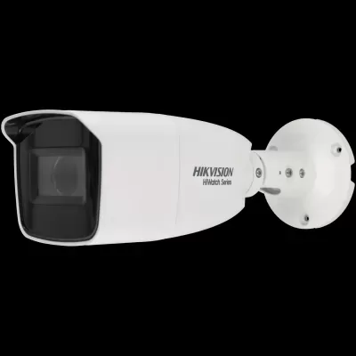 Câmara de vigilância Hikvision HiWatch Series branca com suporte de montagem