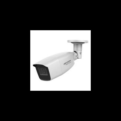 Câmara de segurança branca Hikvision com suporte ajustável