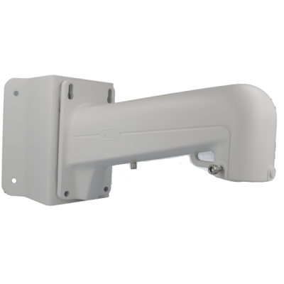 Suporte de parede branco para câmaras de vigilância em metal