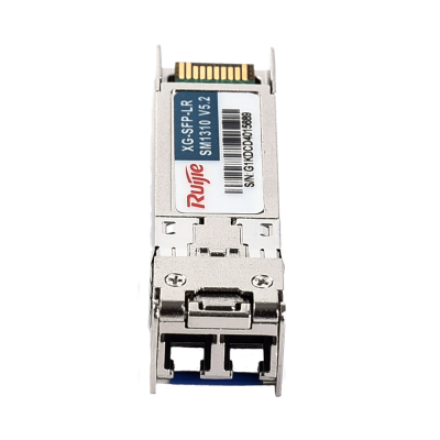 Módulo de rede óptica Ruijie XS-SFP-LR modelo SW1310 V2 com conetores ópticos