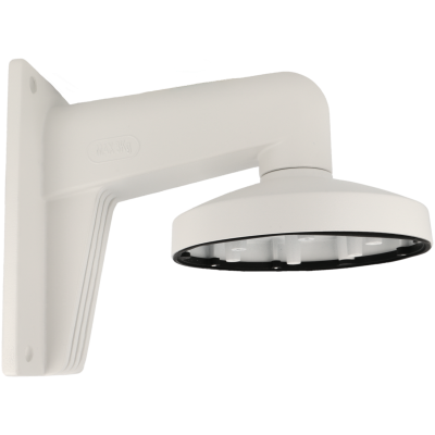 Suporte de parede branco para câmara de vigilância em plástico