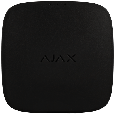 Dispositivo preto com texto AJAX embutido