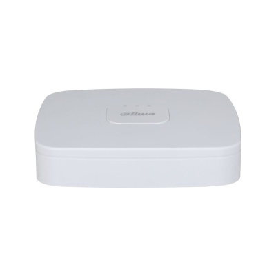 Dispositivo eletrônico branco rectangular com logotipo Dahua
