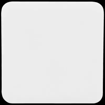 Tábua de corte branca retangular com cantos arredondados