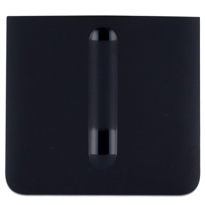 Base de carregamento preta com ranhura central