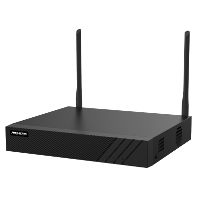 Dispositivo eletrónico preto retangular com duas antenas e marca HIKVISION