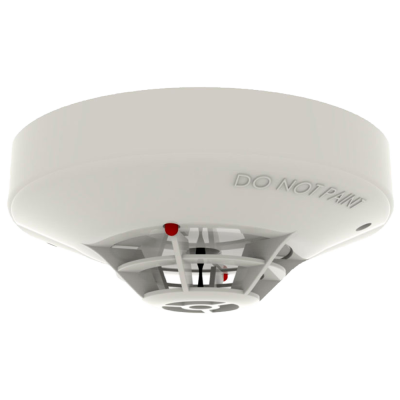 Detector de fumo branco com inscrição DO NOT PAINT