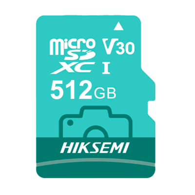 Cartão de memória microSD HIKSEMI 512GB azul-turquesa
