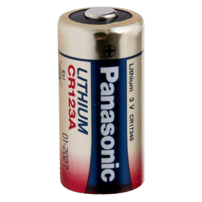 Bateria Panasonic CR123A de lítio 3V