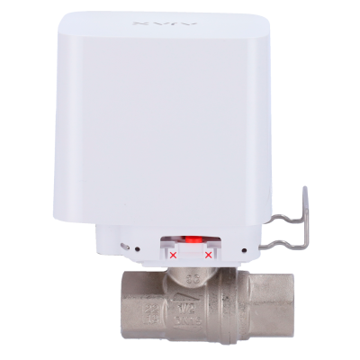 Válvula motorizada metálica com atuador elétrico branco