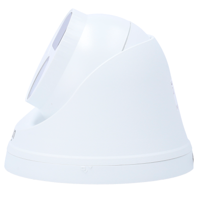 Câmara de vigilância branca domo com duas lentes