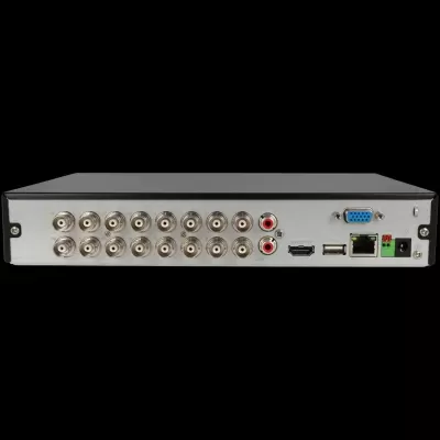 Dispositivo eletrónico com várias portas BNC, RCA, HDMI, USB, VGA e Ethernet