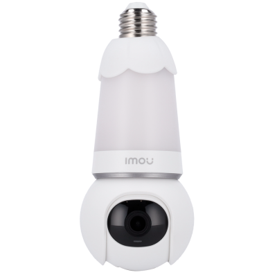 Lâmpada de vigilância branca com câmara integrada da marca IMOU