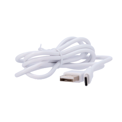 Cabo USB branco com conector USB-C