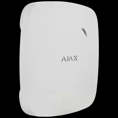 Dispositivo branco com texto AJAX no centro