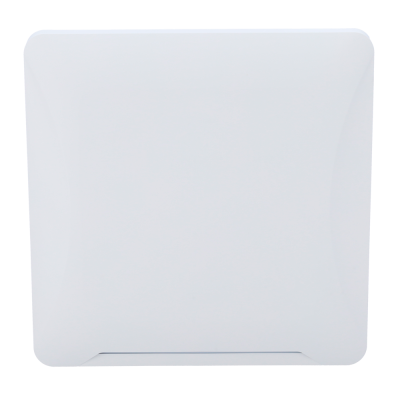 Placa branca quadrada lisa com cantos arredondados