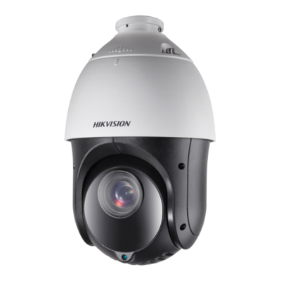 Câmara de segurança dome PTZ HIKVISION preta e branca