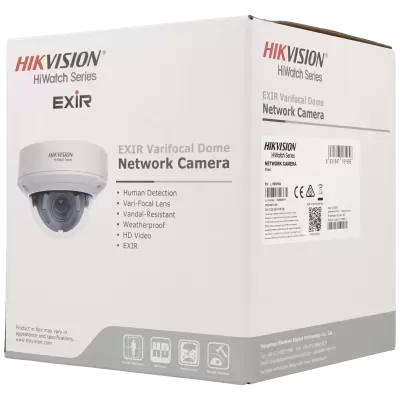 Caixa branca da câmara de rede HIKVISION HiWatch Series EXIR Varifocal Dome