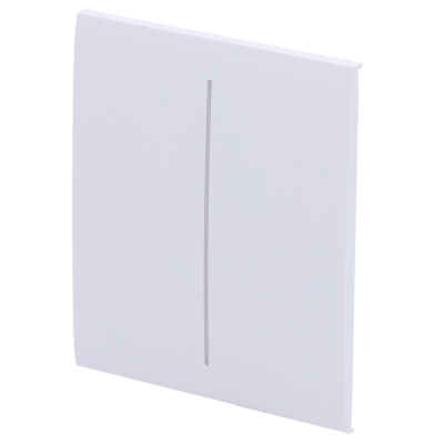 Interruptor de luz branco com linha vertical central