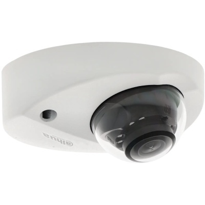 Câmara de vigilância de teto branca com cúpula transparente