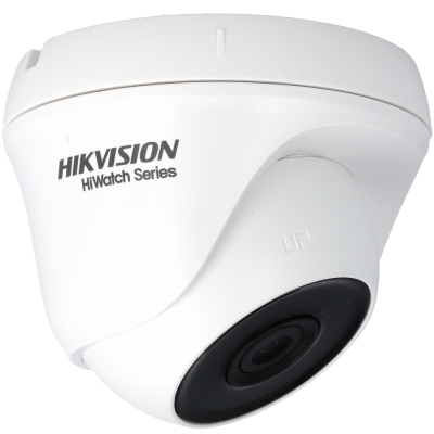 Câmara de vigilância branca HIKVISION HiWatch Series com lente preta