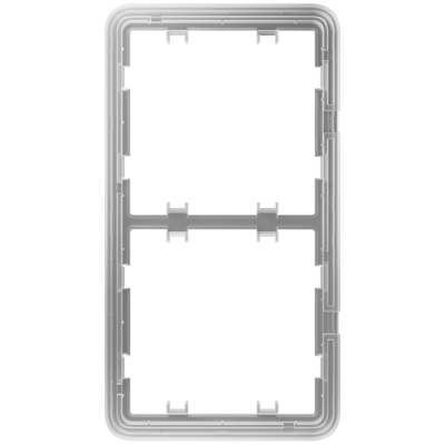 Caixa organizadora de plástico transparente com divisórias internas