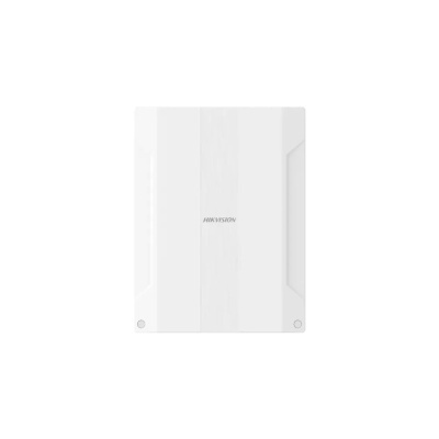 Antena branca retangular com a marca HIKVISION ao centro