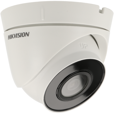 Câmara de vigilância branca HIKVISION com lente preta