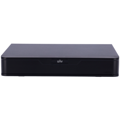 Gravador digital preto retangular com a marca unv