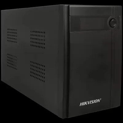 Unidade eletrónica preta com o logo HIKVISION na frente