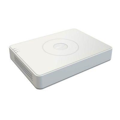 Dispositivo eletrónico branco retangular com texto HIKVISION