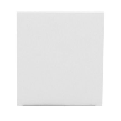 Caixa cúbica branca lisa de cartão