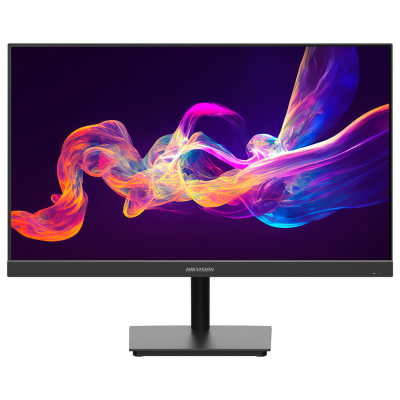 Monitor HIKVISION com ecrã colorido abstrato em várias cores