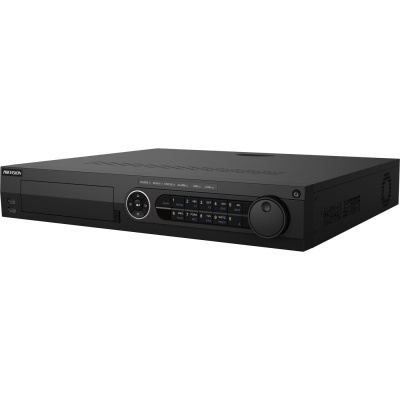 Gravador digital negro HIKVISION com botões numéricos e joystick