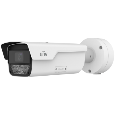 Câmara de vigilância branca unv com LEDs e suporte cilíndrico