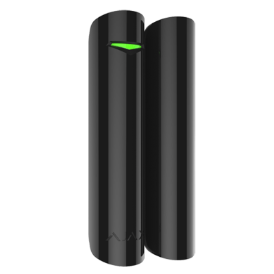 Dispositivos cilíndricos pretos com indicador verde e inscrição AXV