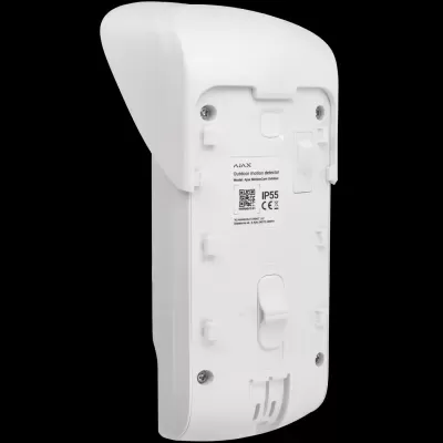 Detector de movimento para exteriores branco Ajax MotionCam Outdoor.