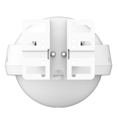 Dispositivo esférico branco com suporte de montagem branco