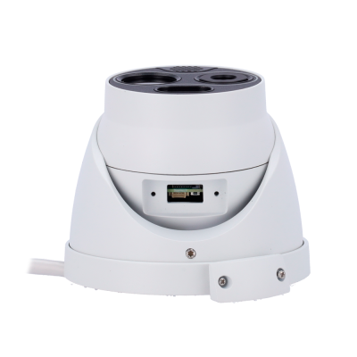 Câmara de segurança domo branca com conector e parafusos