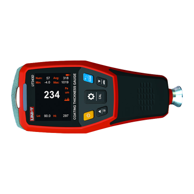Medidor de espessura de revestimento digital UT343D vermelho e preto